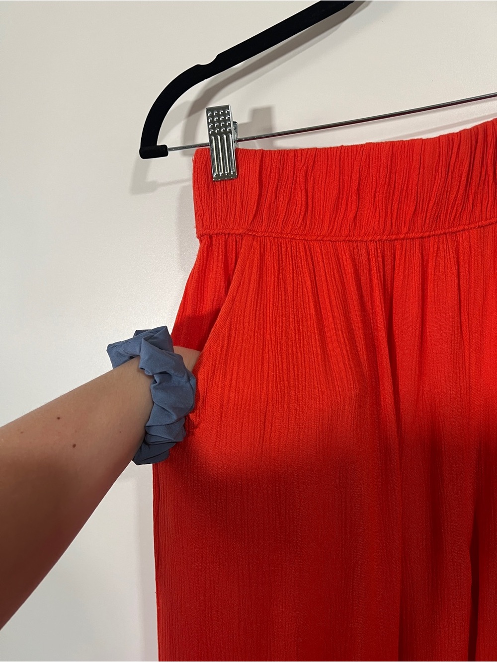 Boden Holiday Wide Leg Pull-On Trousers Size 8R Poppy Red - Picture 8 of 10
